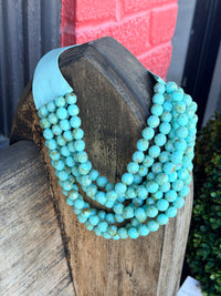 Marla Faceted Bead Statement Necklace