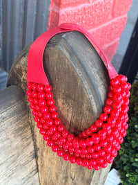 Marla Faceted Bead Statement Necklace