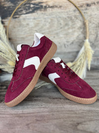 Corky's Wine Faux Suede Spoiler Alert Sneakers