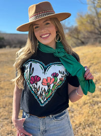 Lauren's Western Heart t-shirt