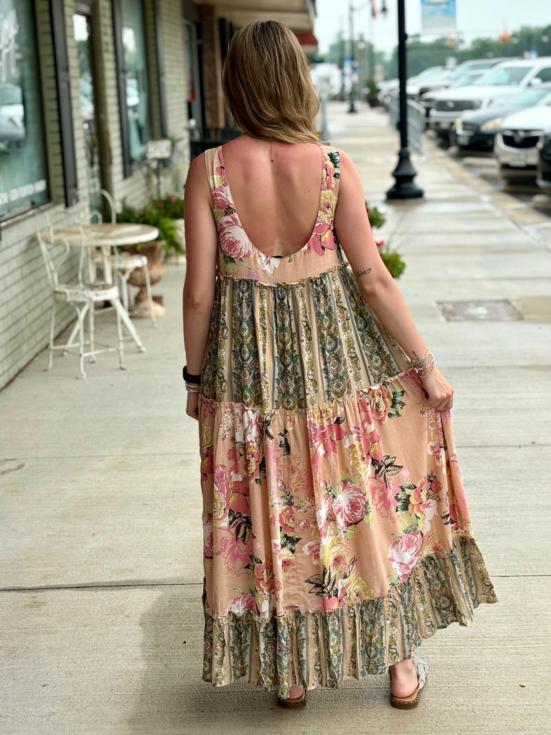 Boho Mix Maxi Dress