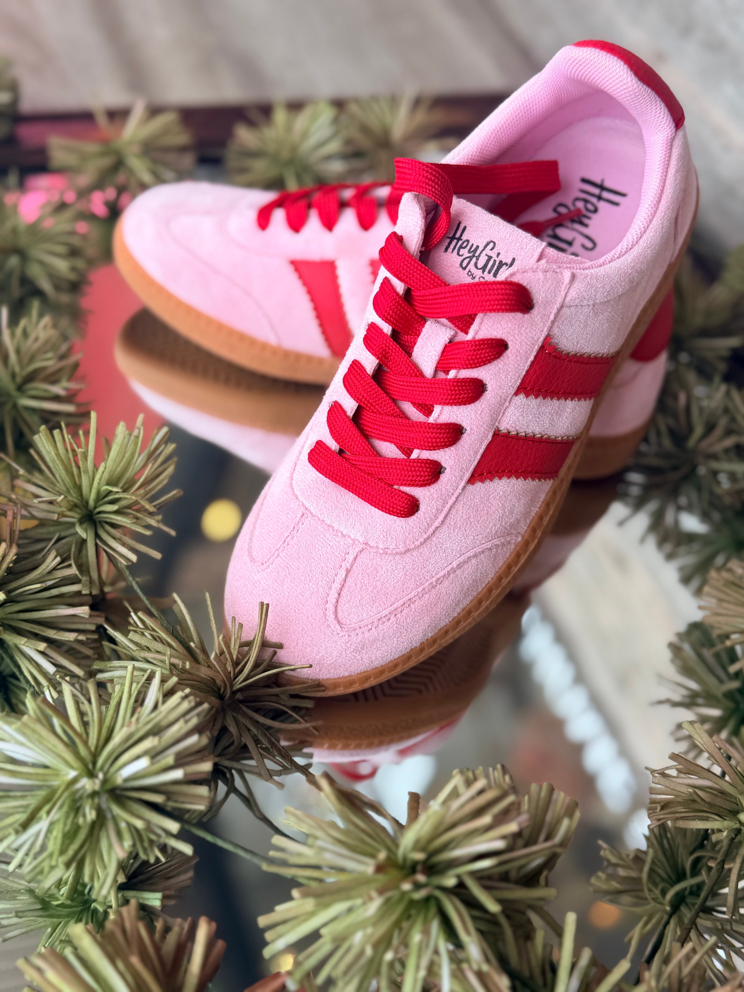 Corky's Heads Up Red/Pink Combo Sneaker