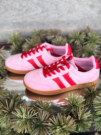 Corky's Heads Up Red/Pink Combo Sneaker