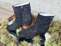 Corky's Addicted  Black Faux Suede