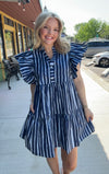 Midnight Stripes Dress