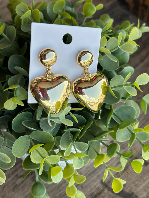 Chunky Heart Earrings