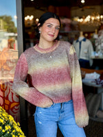 Mixed Yarn Crew Sweater by Karlie