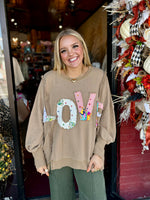 Patched Up Love Pullover