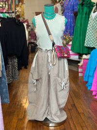 Striped Drawstring Jogger Pant