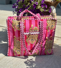 Eye of the Tiger Quilted Tote