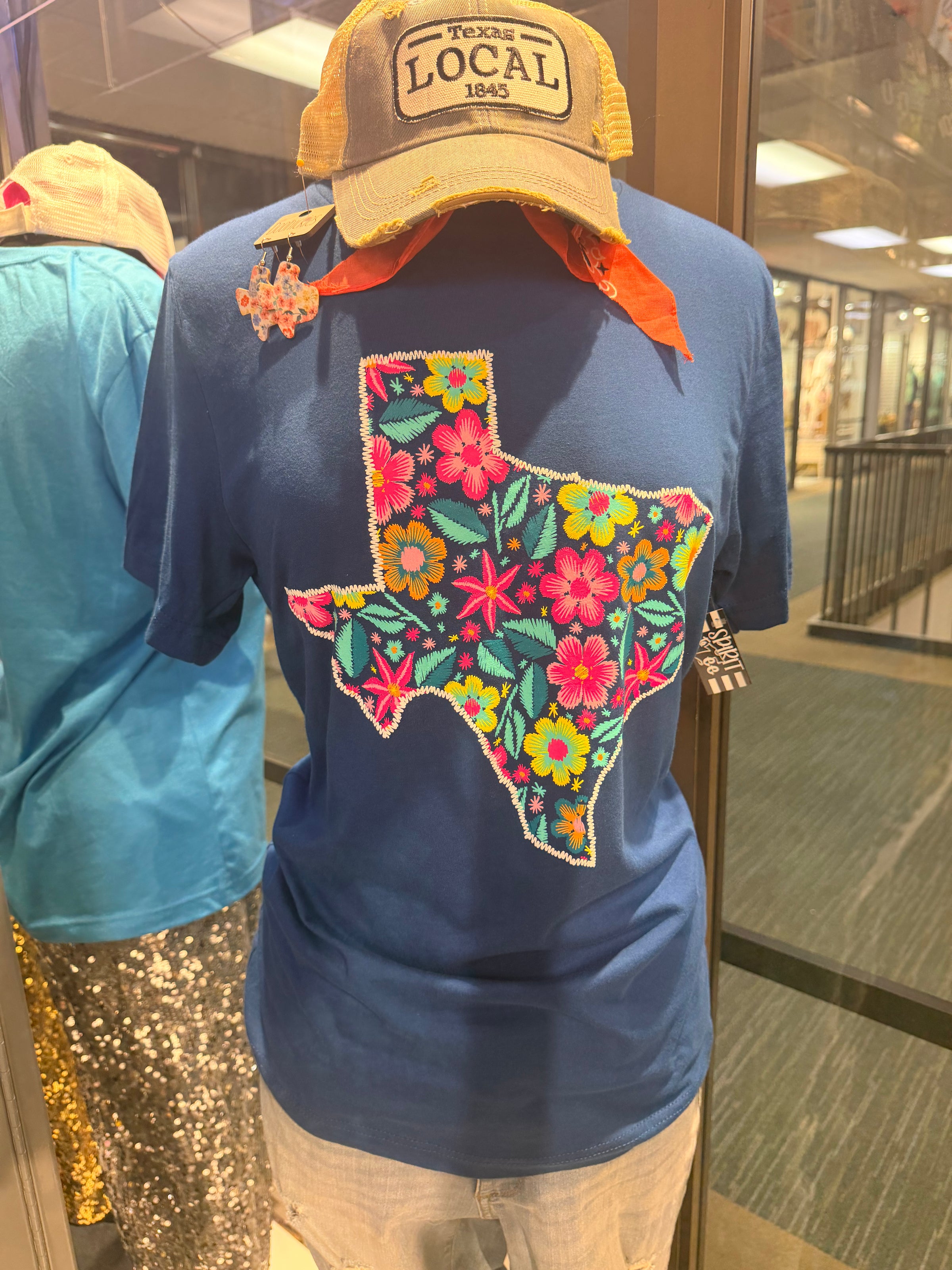 Texas Stitched Flower T-Shirt