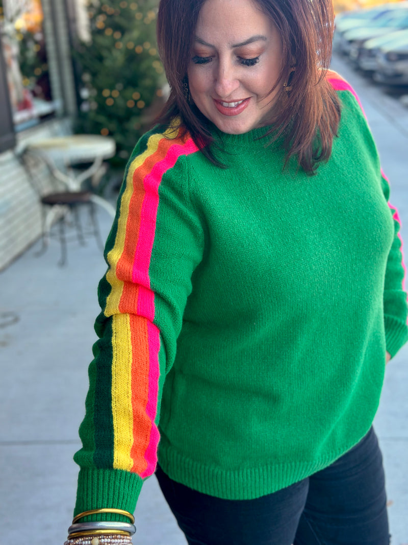 Livin' in Hunter Green Sweater