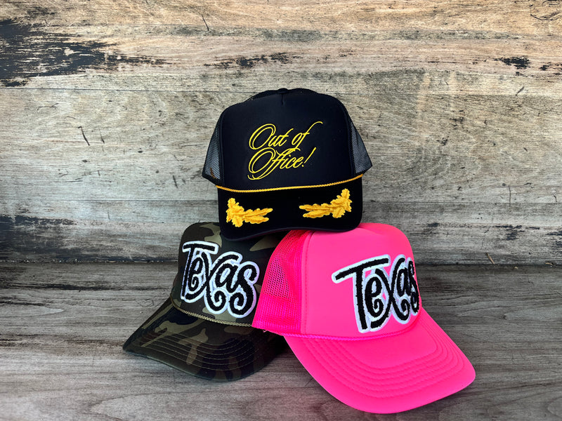 Out of Office Trucker Hats