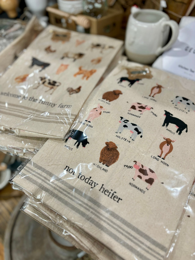 Welcome Farm Animal Towel