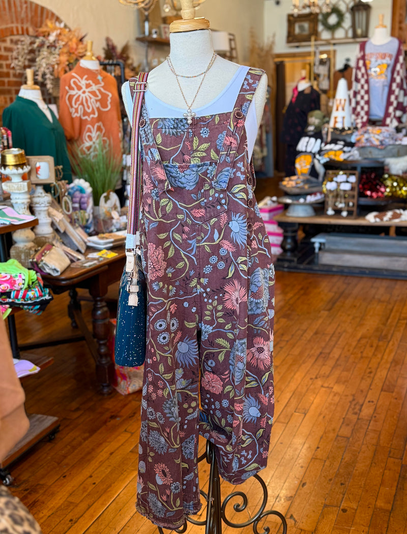 Jessa Floral Overalls