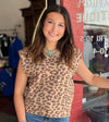 Uptown Charm Leopard Sleeveless sweater