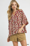 Burgundy Breeze Top