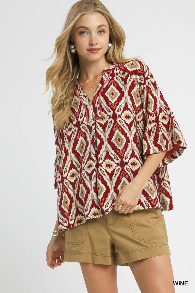 Burgundy Breeze Top