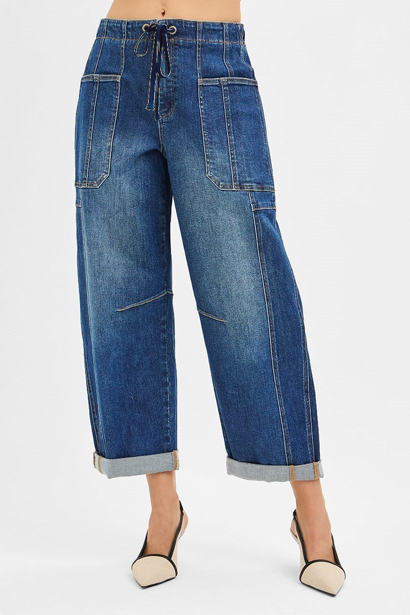 Kodi Cargo Barrel Crop Jeans
