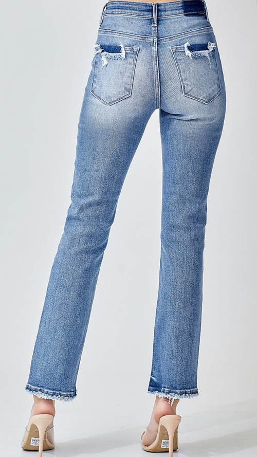 Tatum Mid-Rise Straight Jeans