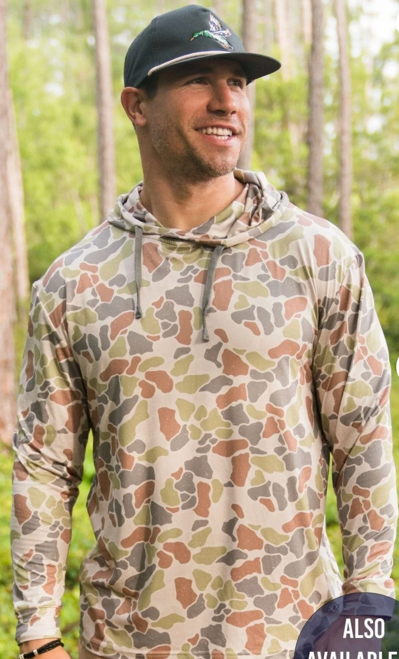 Performance Hoodie - Driftwood Camo