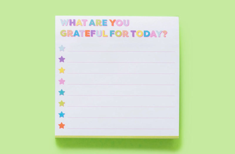 Gratitude Sticky Reminder Pad