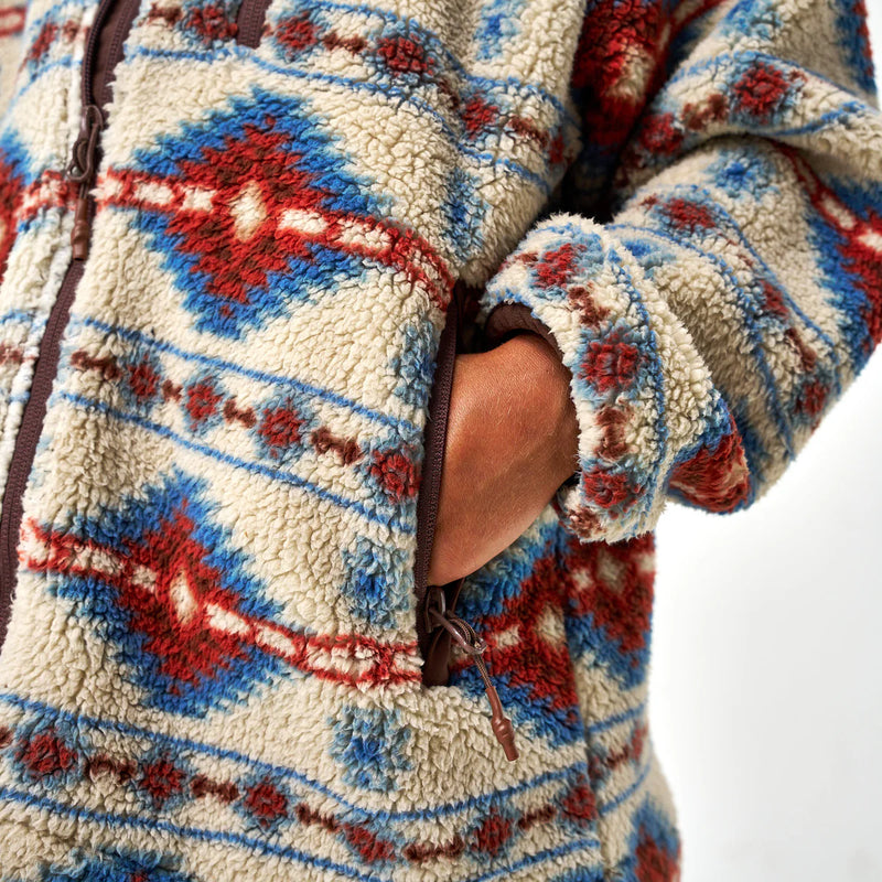 Burlebo Youth Arizona Aztec Mountain Fleece Sherpa Jacket