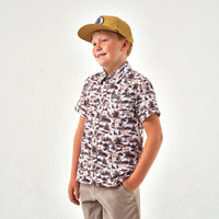 Burlebo - Youth - Performance Button Up - Brush Country