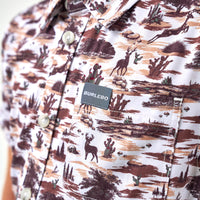 Burlebo - Youth - Performance Button Up - Brush Country
