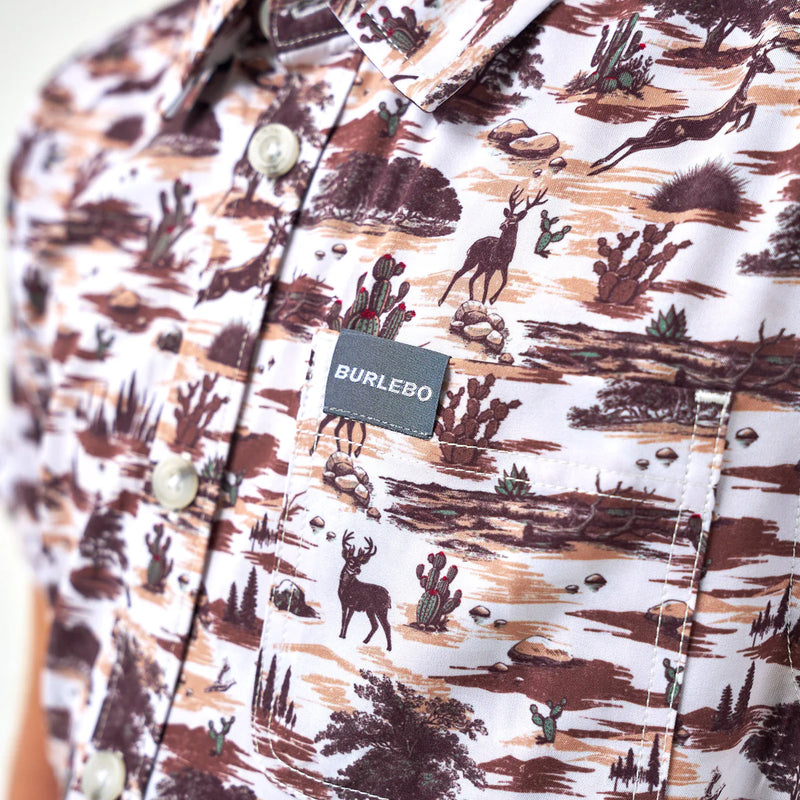 Burlebo - Youth - Performance Button Up - Brush Country