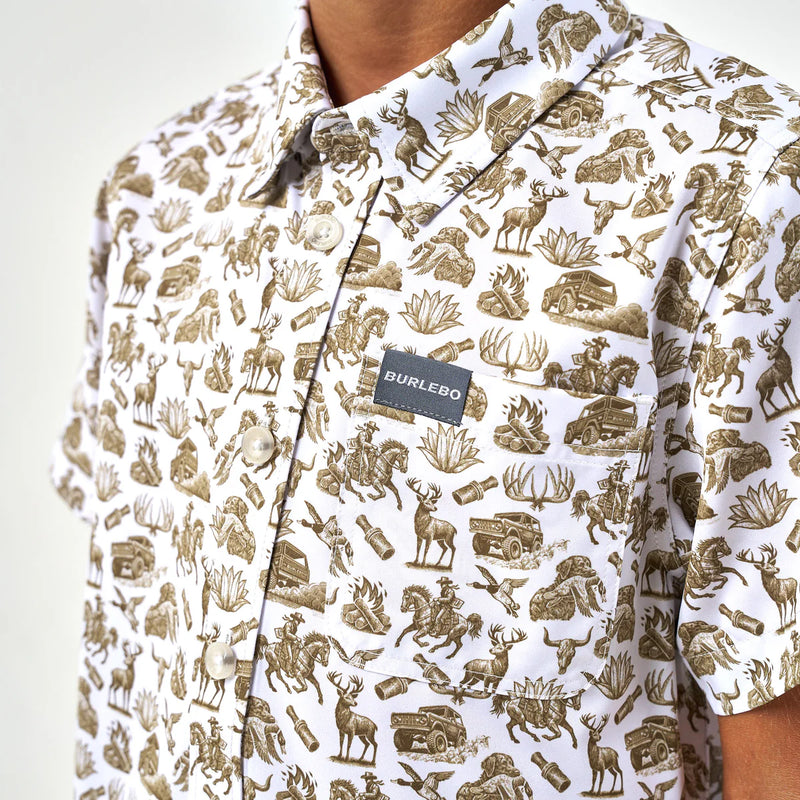 Burlebo Youth Into the Wild Performance Button Up