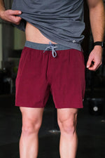 Athletic Short - Maroon - Burlebo