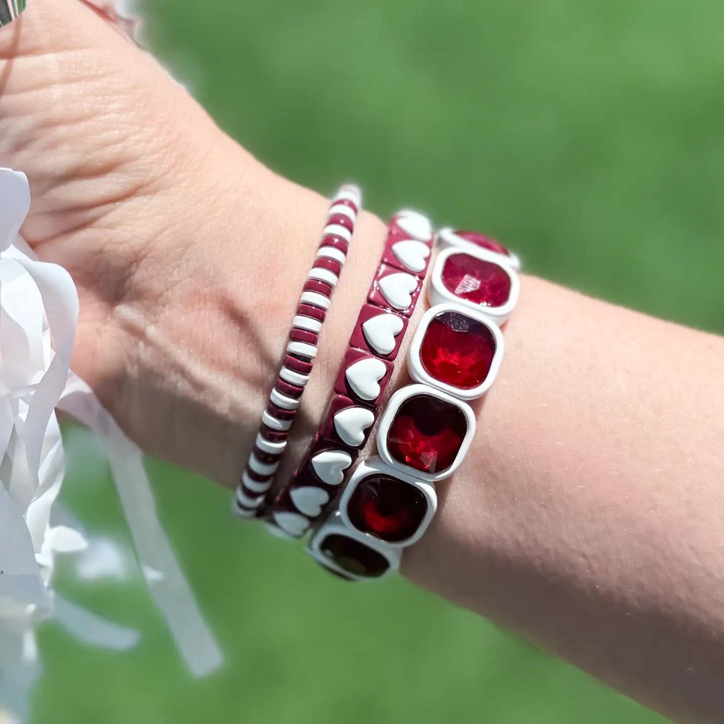 Game Day Enamel Stretch Bracelets {Set of 3}
