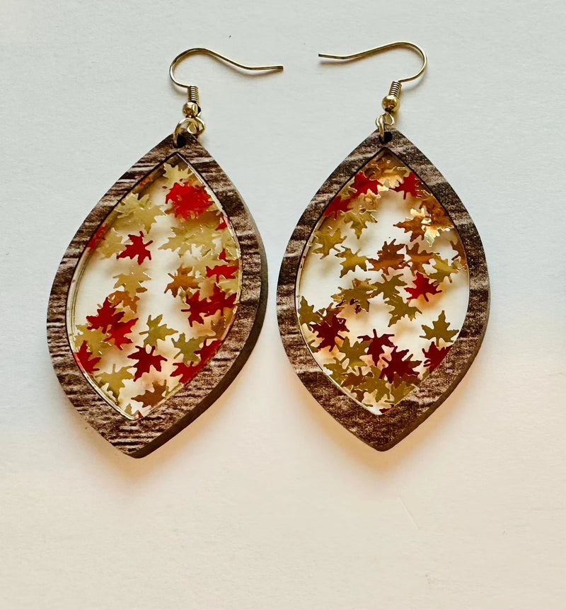 Fall Miranda's Gold Leaf Earring