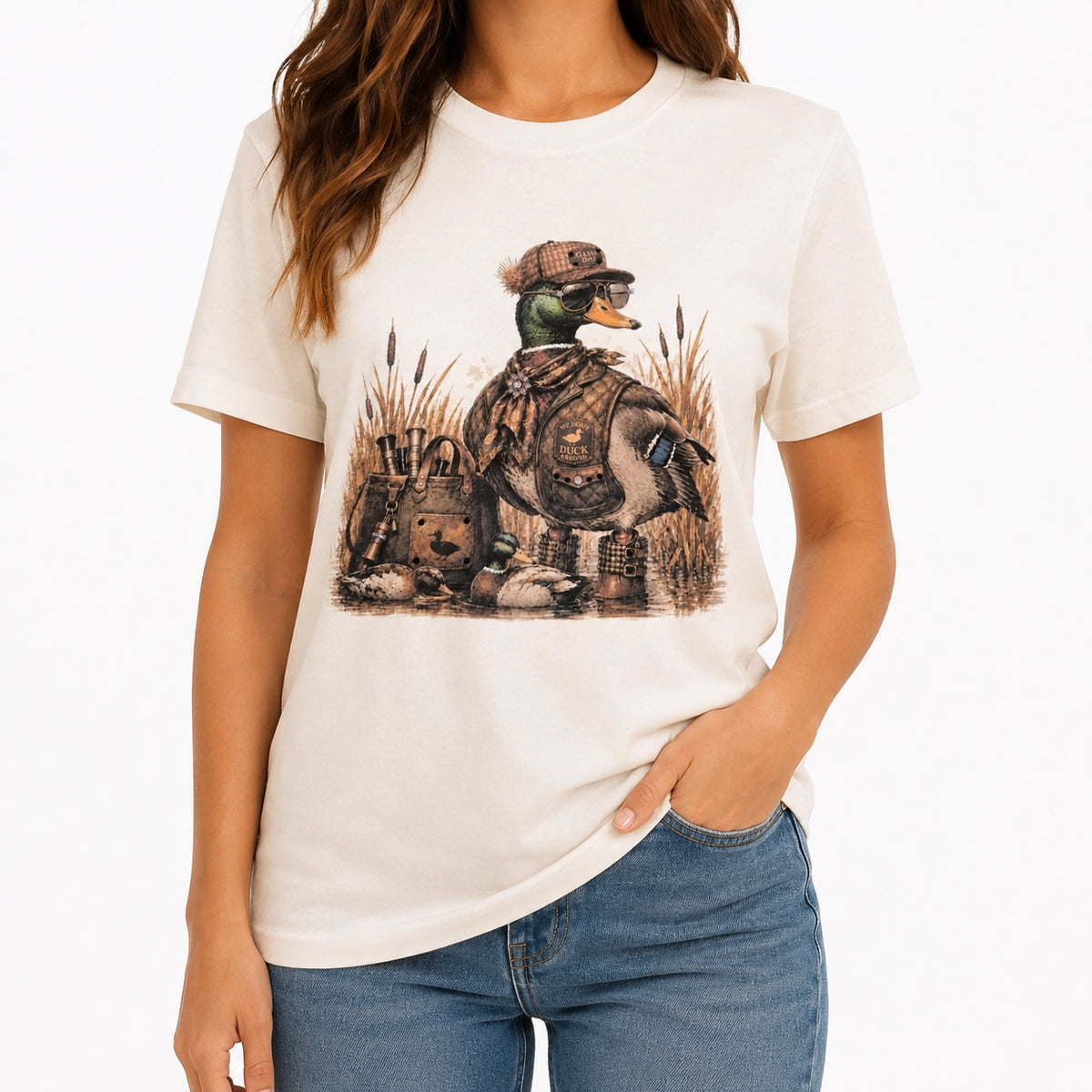 High-Society Mallard T-Shirt On Natural