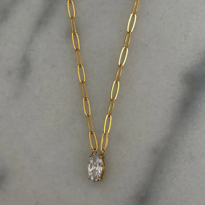 Gold Diamond Pendant Necklace