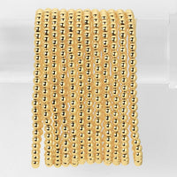 Splendid Iris Gold Beaded Bracelets