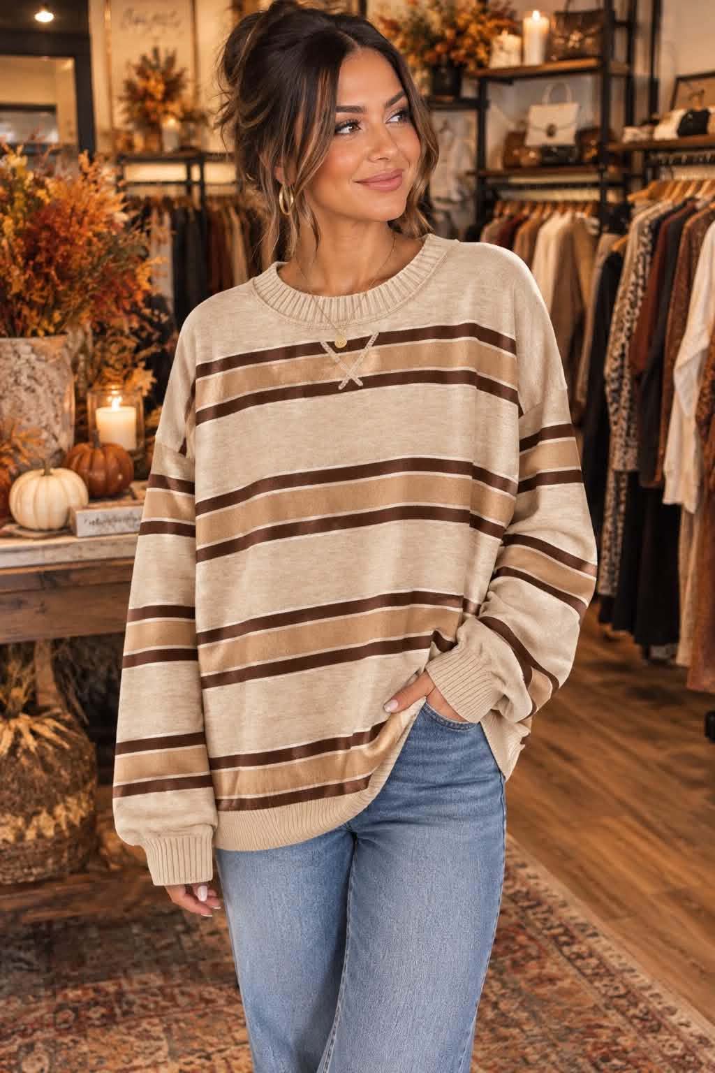Becky Stripe Top