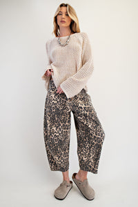 Wild instincts Leopard Barrel Pants