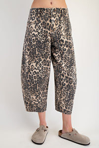 Wild instincts Leopard Barrel Pants