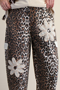 Wildflower Leopard Barrel Pants