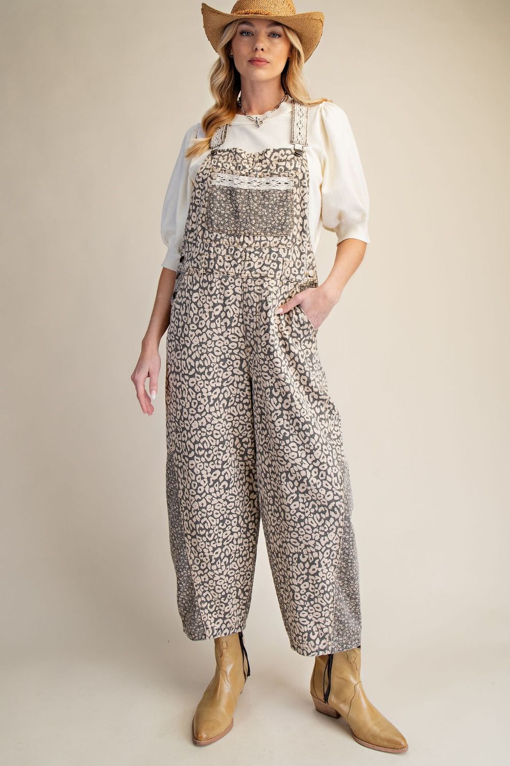 Haven Leopard Overalls