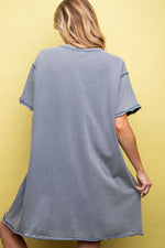 Studded Denim T-Shirt Dress