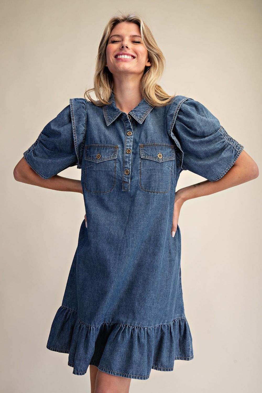Main Street Denim Dress