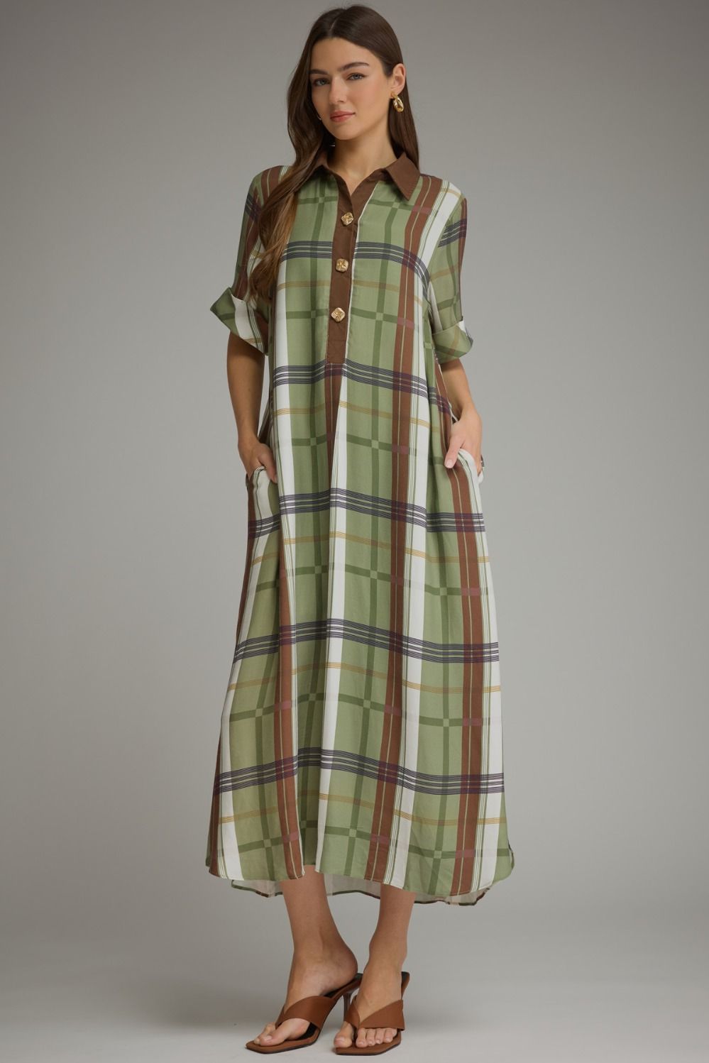 Rustic Romance Plaid Dress