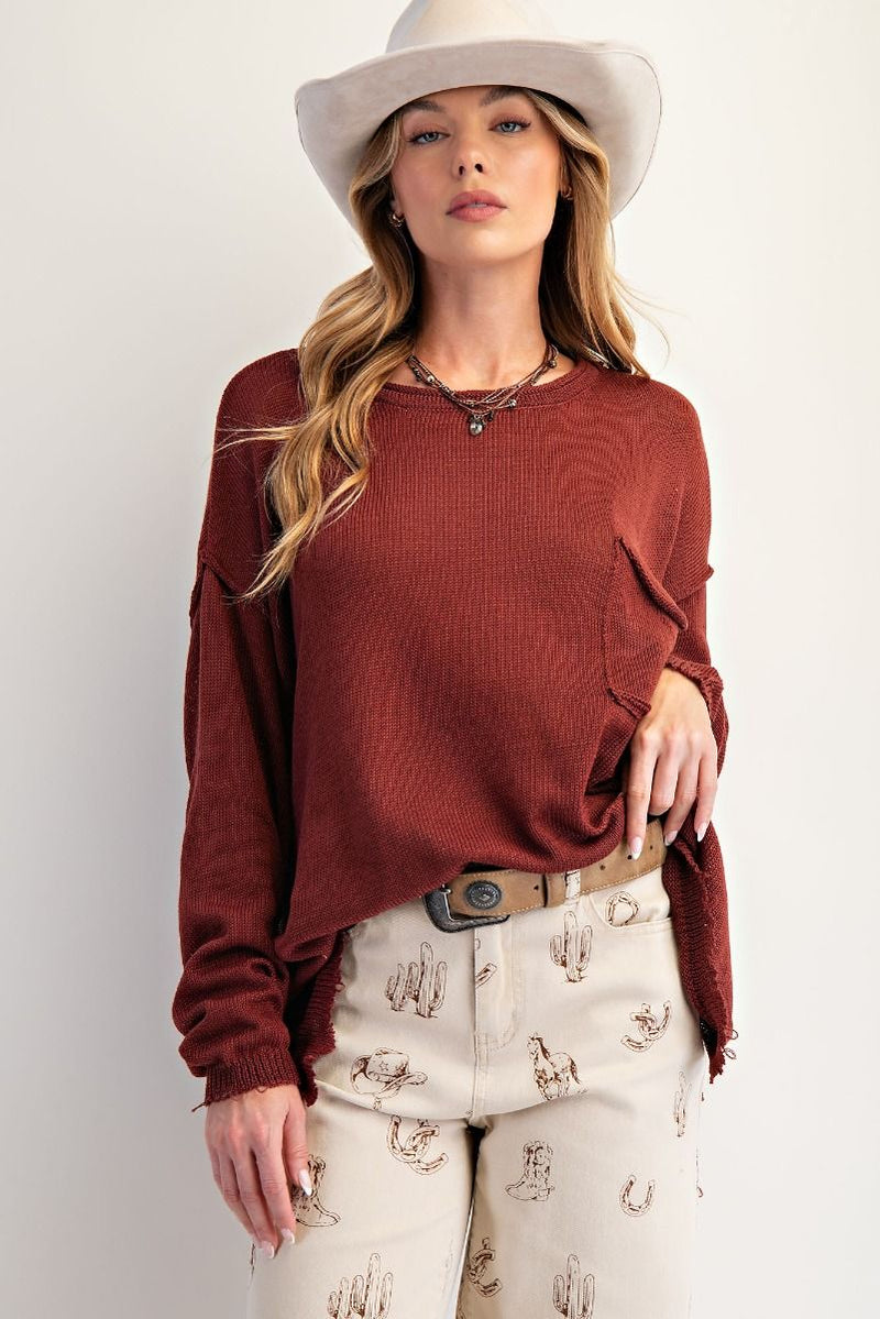 Raw Around the Edge Top