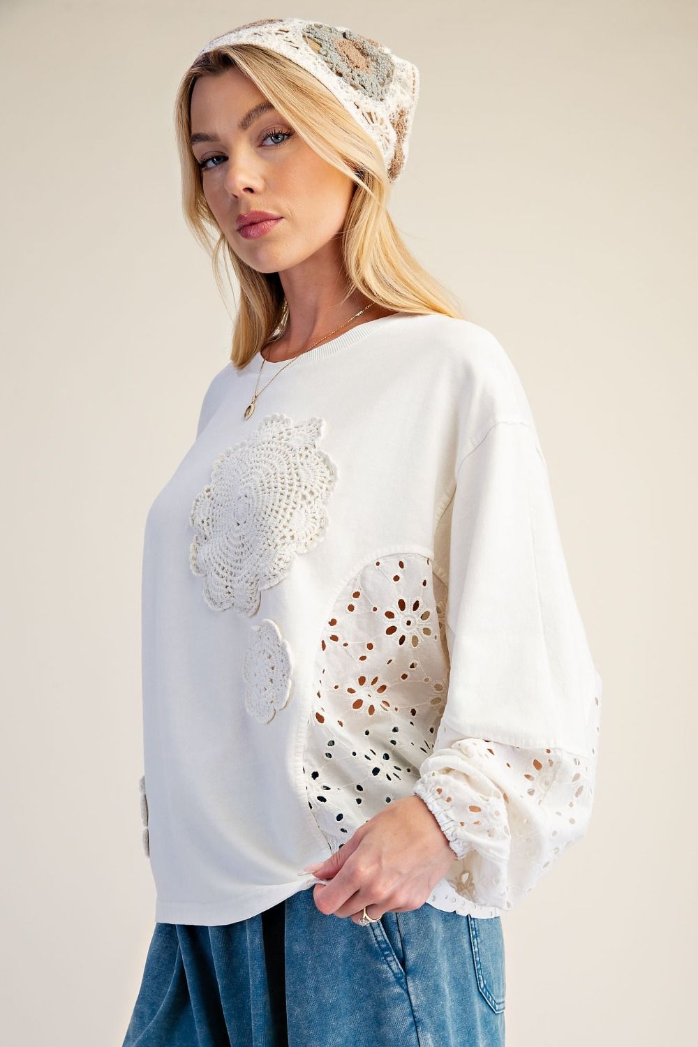 Always in Season Eyelet Top