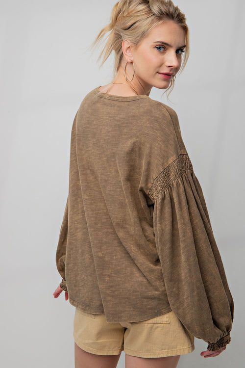 Dark Olive Relaxed Chic Top