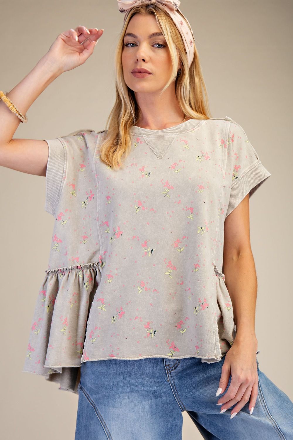 Tiny Petals Terry Top