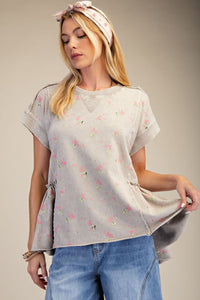Tiny Petals Terry Top